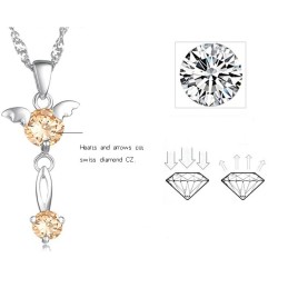 Qualität Und Quantität Gesichert Weibliche Platin Platinierung Titan Halskette Mit Diamant