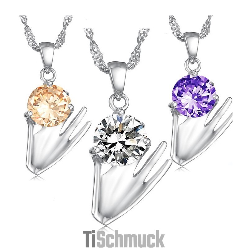 Große Auswahl An Weiblichen Lila Platin Plating Titan Halskette Mit Diamant Große Auswahl An Weiblichen Lila Platin Plating Titan Halskette Mit Diamant