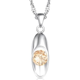 Qualität Und Quantität Gesichert Weibliche Platin Platinierung Titan Halskette Mit Diamant