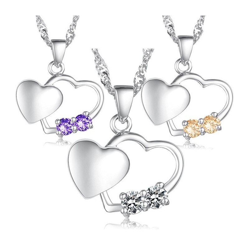 Stabile Qualität Damenmode Platin Plating Titan Halskette