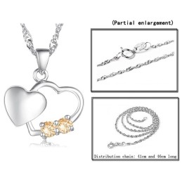 Stabile Qualität Damenmode Platin Plating Titan Halskette