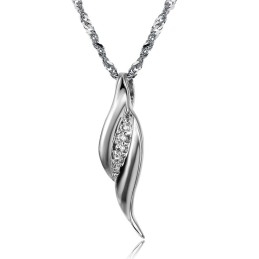 Die Königin Der Qualität Damen Platinierte Titan Halskette
