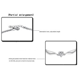 Der König Der Quantität Weibliches Platiniertes Titan-Fußkettchen