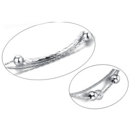 Hochwertiges Fußkettchen Aus Platiniertem Titan Für Damen