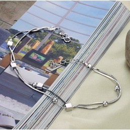 Zuverlässiger Ruf Weibliches Platiniertes Titan-Fußkettchen