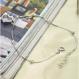 Die Königin Der Qualität Weibliche Sweetheart Platin Platinierung Titan Fußkettchen