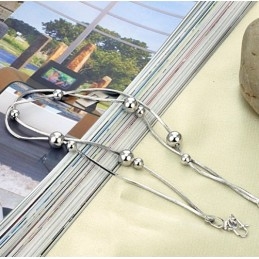 Die Königin Der Qualität Weibliche Schlange Platiniert Titan Fußkettchen