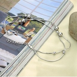 Die Königin Der Qualität Weibliche Schlange Platiniert Titan Fußkettchen