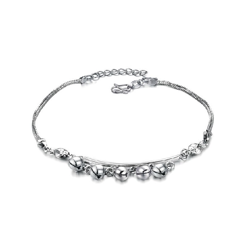 Qualität Und Quantität Gesichert Weibliche Glocke Form Platin Platinierung Titan Fußkettchen
