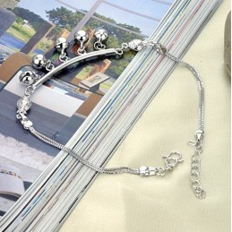 Qualität Und Quantität Gesichert Weibliche Glocke Form Platin Platinierung Titan Fußkettchen