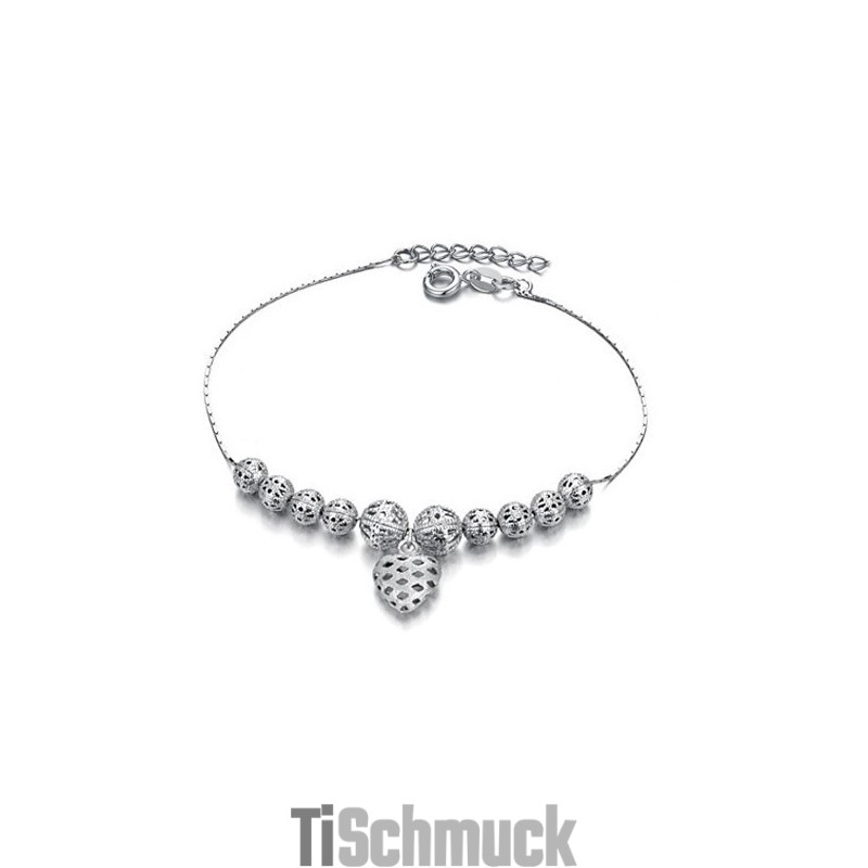 Um Im In- Und Ausland Ein Hohes Ansehen Zu Genießen Weibliches Hohles Fußkettchen Aus Platiniertem Titan