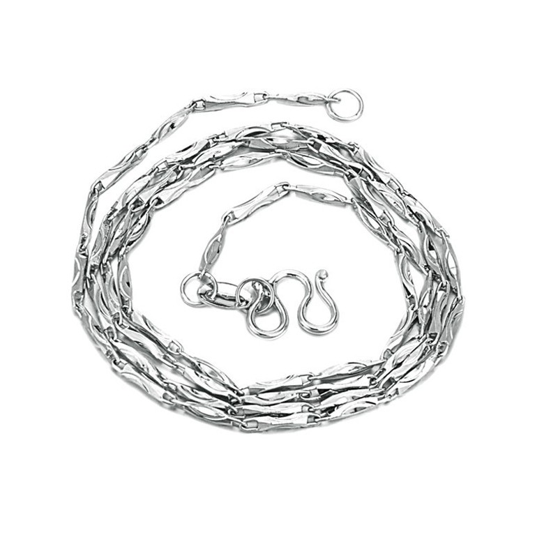 Die Königin Der Hochwertigen Weiblichen Barren-Titankette Mit Platinbeschichtung