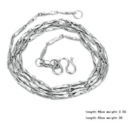 Die Königin Der Hochwertigen Weiblichen Barren-Titankette Mit Platinbeschichtung