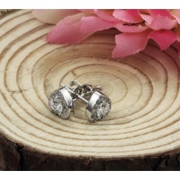 Um Im In- Und Ausland Ein Hohes Ansehen Zu Genießen Weibliche Platinierte Titanohrringe Mit Diamant