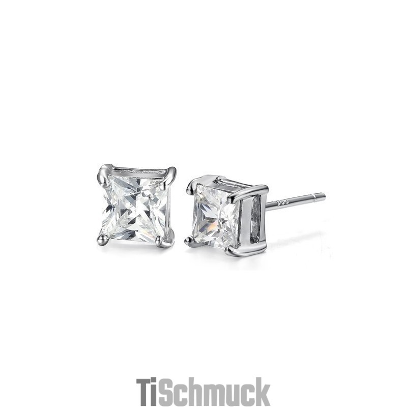 Stabile Qualität Weibliche Allergie Frei Platin Überzogen Titan Ohrringe