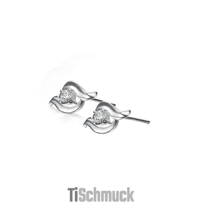 Hochwertige, Allergiefreie Titanohrringe Aus Platin Für Damen Hochwertige, Allergiefreie Titanohrringe Aus Platin Für Damen
