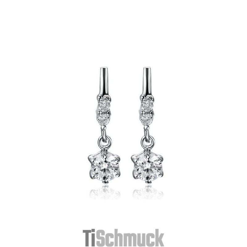 Platinierte Titanohrringe Für Damen Von Ausgezeichneter Qualität Platinierte Titanohrringe Für Damen Von Ausgezeichneter Qualität