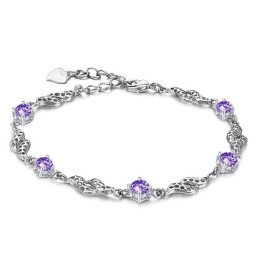 Ausgezeichnete Qualität Weibliche Hohl Platin Überzogen Titan Armband Mit Diamant