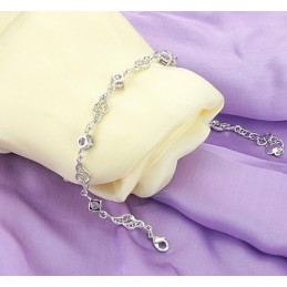 Ausgezeichnete Qualität Weibliche Hohl Platin Überzogen Titan Armband Mit Diamant