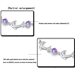 Qualität Und Quantität Gesichert Weibliche Delphin Form Platin Platinierung Titan Armband Mit Kristall