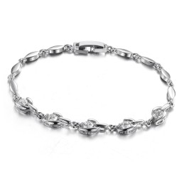 Einfach Zu Verwendendes Damenarmband Aus Platiniertem Titan