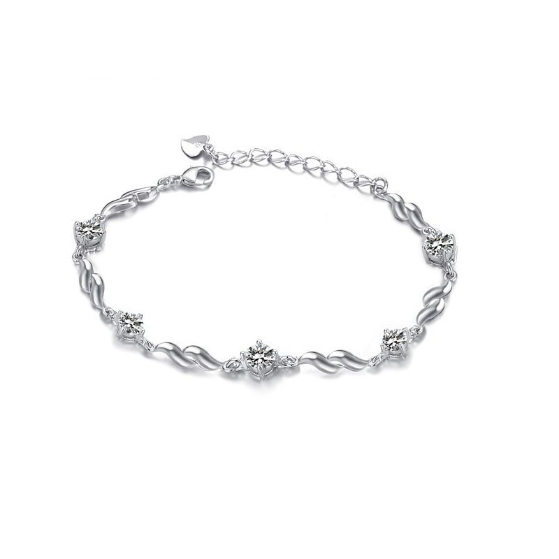 Qualität Und Quantität Gesichert Weibliche Lila Platin Beschichtung Titan Armband Mit Diamant
