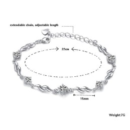 Qualität Und Quantität Gesichert Weibliche Lila Platin Beschichtung Titan Armband Mit Diamant