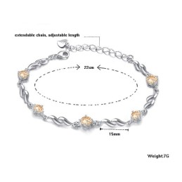 Qualität Und Quantität Gesichert Weibliche Lila Platin Beschichtung Titan Armband Mit Diamant