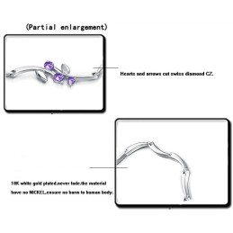 Zuverlässiges Qualitäts-Titanarmband Mit Platinbeschichtung Für Damen Mit Strass