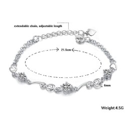 Qualität Und Quantität Gesichert Weibliche Platin Plating Titan Armband Mit Strass
