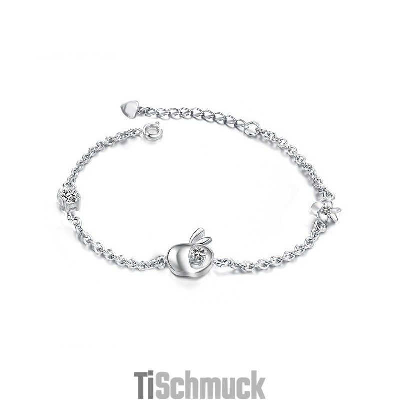 Zuverlässiger Ruf Weibliches Hohles Platin-Plattierungs-Titanarmband Mit Strass