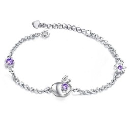 Zuverlässiger Ruf Weibliches Hohles Platin-Plattierungs-Titanarmband Mit Strass