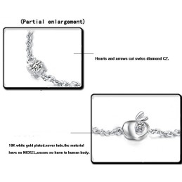 Zuverlässiger Ruf Weibliches Hohles Platin-Plattierungs-Titanarmband Mit Strass