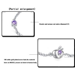 Zuverlässiger Ruf Weibliches Hohles Platin-Plattierungs-Titanarmband Mit Strass