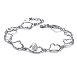 Qualität Und Quantität Gesichert Weibliche Sweetheart Platin Platinierung Titan Armband Mit Diamant