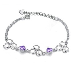 Große Auswahl An Damen-Armbändern Aus Farbechtem Platiniertem Titan