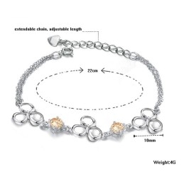 Große Auswahl An Damen-Armbändern Aus Farbechtem Platiniertem Titan