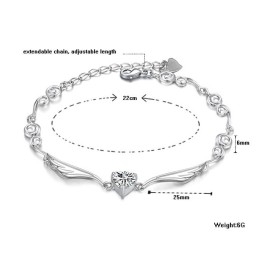 Platiniertes Titanarmband Für Damen Von Ausgezeichneter Qualität