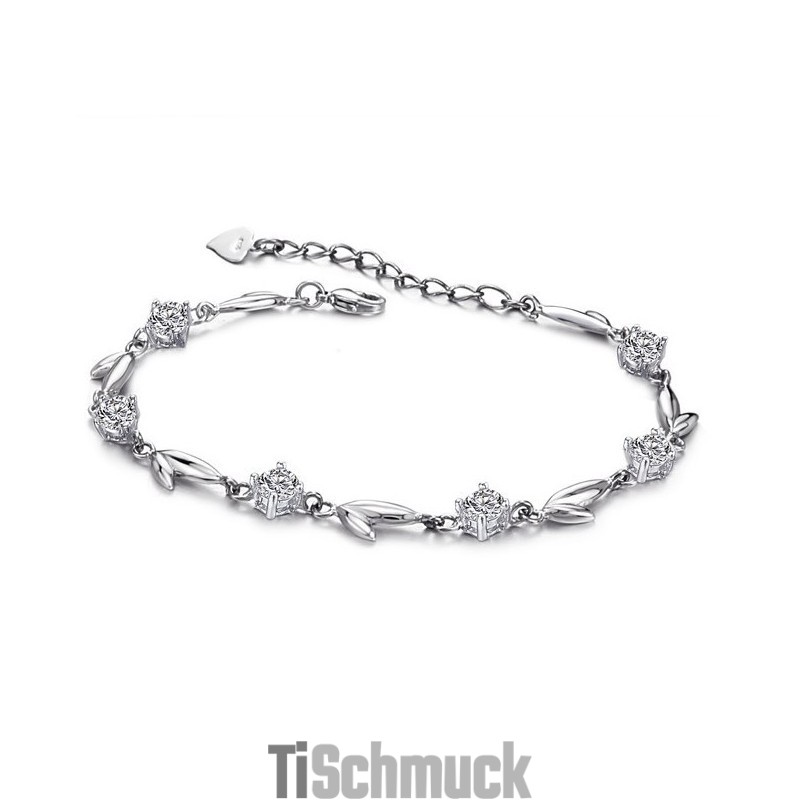 Bekannt Für Sein Hochwertiges, Platiniertes Titanarmband In Blattform Mit Strasssteinen Bekannt Für Sein Hochwertiges, Platiniertes Titanarmband In Blattform Mit Strasssteinen