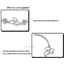 Qualität Und Quantität Gesichert Weibliche Platin Plating Titan Armband Mit Diamant