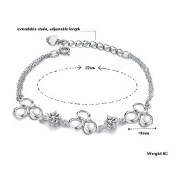 Qualität Und Quantität Gesichert Weibliche Platin Plating Titan Armband Mit Diamant