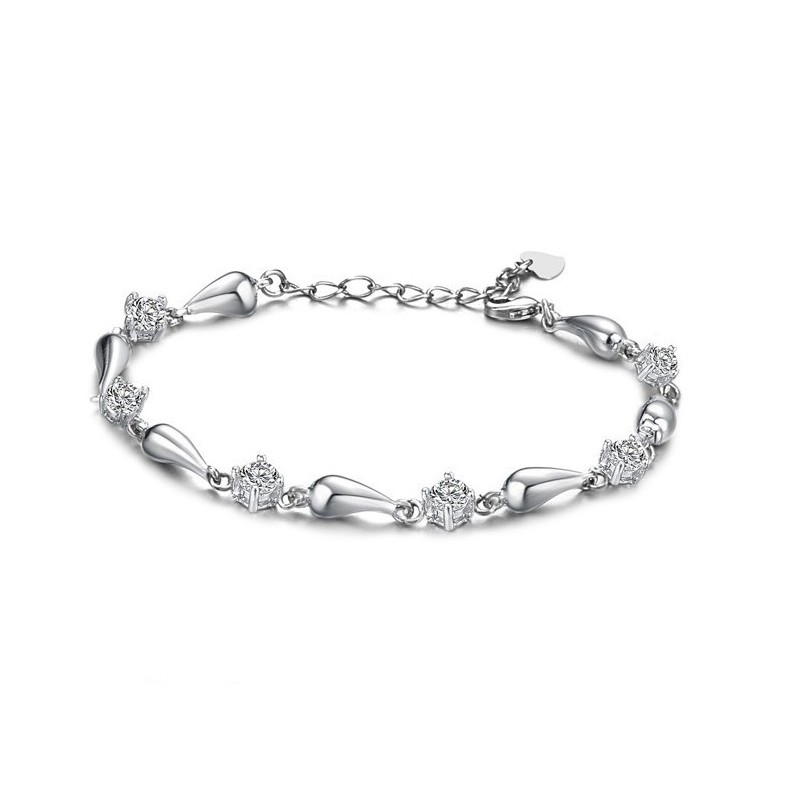 Qualität Und Quantität Gesichert Weibliche Platin Plating Titan Armband Mit Diamant