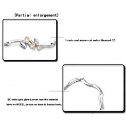 Qualität Und Quantität Gesichert Weibliche Platin Plating Titan Armband Mit Diamant