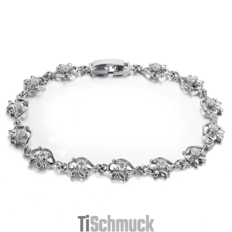 Weltweit Bekanntes Damenarmband Aus Platiniertem Titan