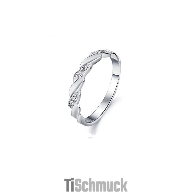 Platinierter Titanring Für Männer In Stabiler Qualität