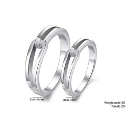 Qualität Und Quantität Gesichert Platinierter Titanring Für Liebhaber