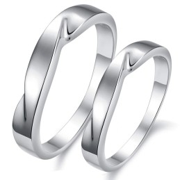 Qualität Und Quantität Garantiert: Prägnanter Platin-Titanring Für Liebhaber