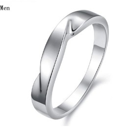 Qualität Und Quantität Garantiert: Prägnanter Platin-Titanring Für Liebhaber