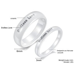 Hochwertiger Prägnanter Wolfram-Keramikring Für Liebhaber