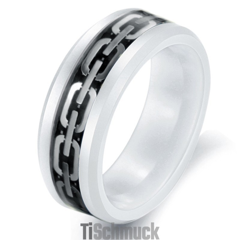 Hochwertiger Ring Aus Kohlefaser Und Wolframkeramik